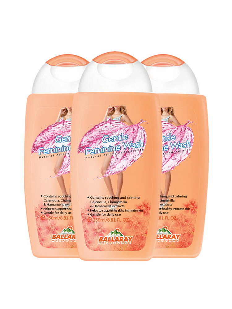 澳洲进口Ballaray巴拉瑞女性护理液250ml*3瓶