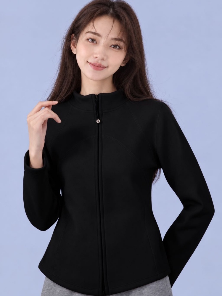 立领锁温衣A691·黑色
