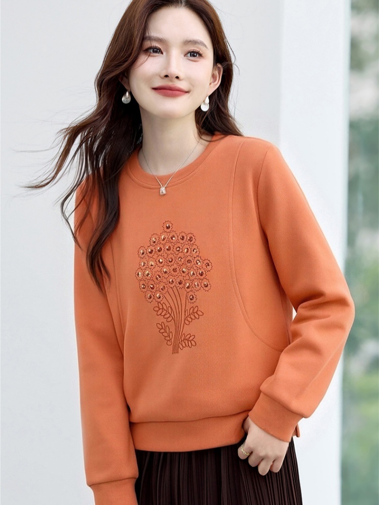 轩凌子重工刺绣卫衣XS82610089·粉紫色