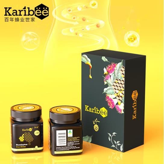 可瑞比 Karibee 澳洲原装进口桉树蜂蜜TA20+250g*2