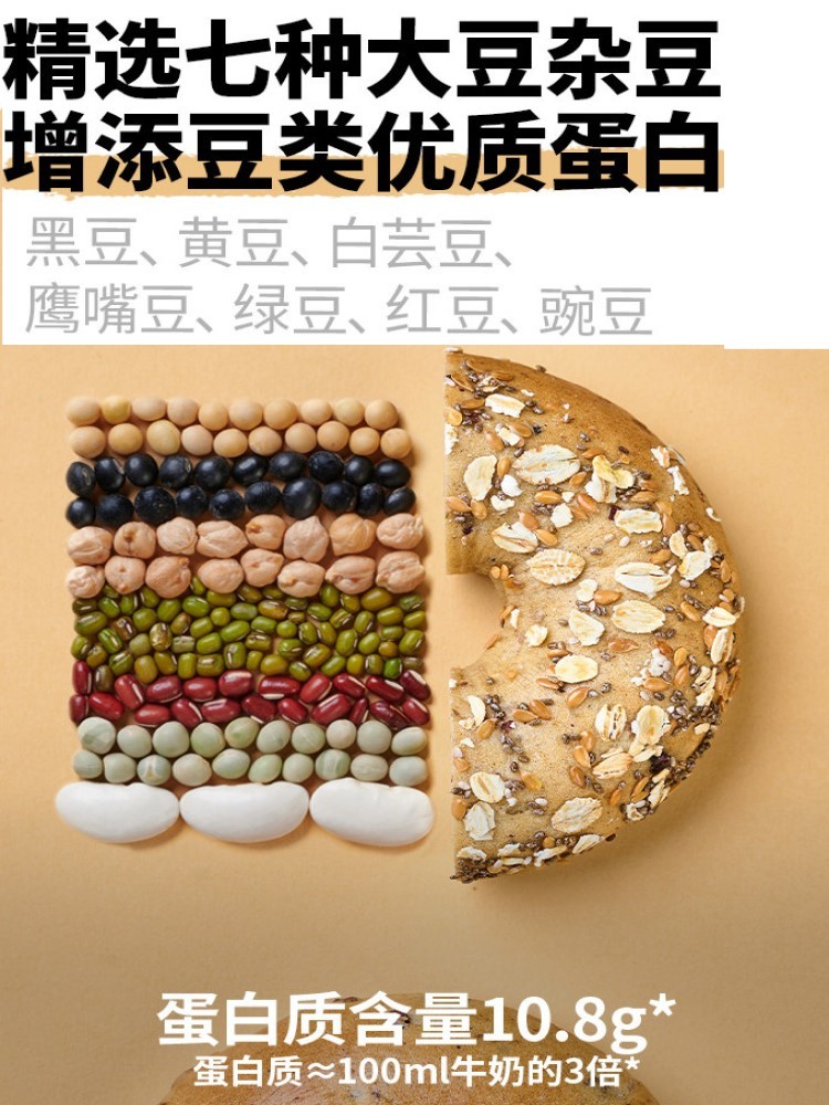 粗杂粮谷豆膳食贝果面包约67g*12包