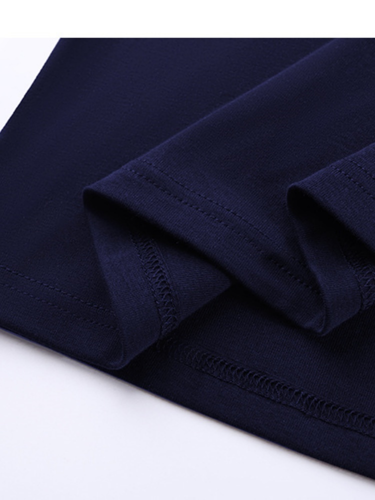 【92精梳棉】轩凌子气质翻领撞色T恤S82530135·花灰色