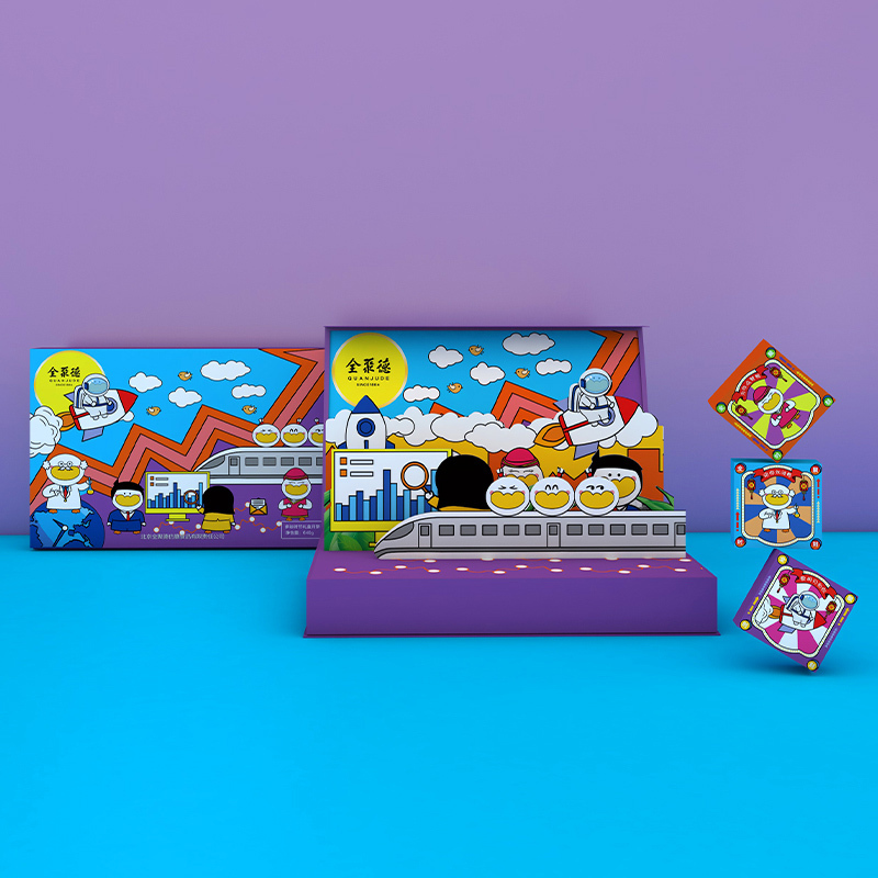 全聚德 多彩时节礼盒月饼(萌宝鸭系列)540g /12枚