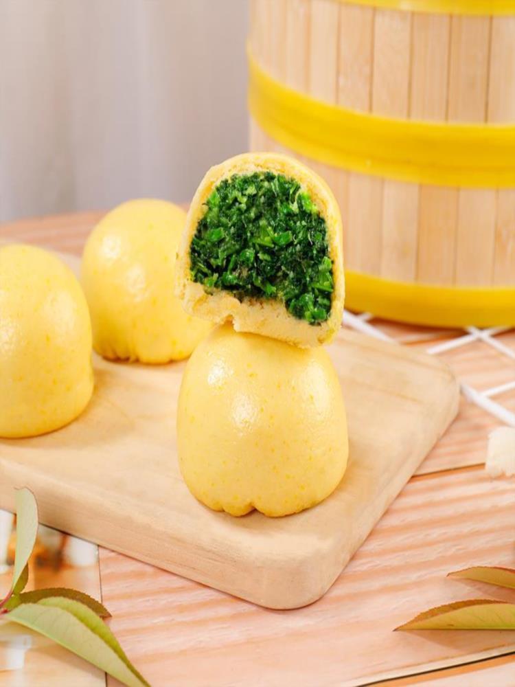 蒲公英菜团子 800g/袋 共8个早餐野菜大包子