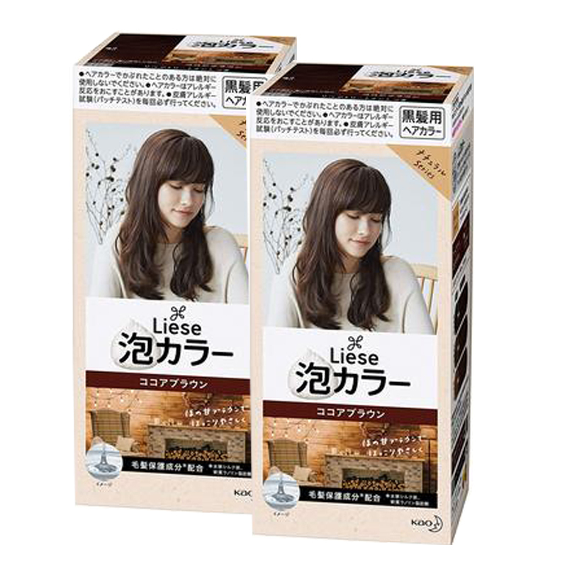 日本Prettia花王泡沫染发剂·可可布朗棕色321541   可可布朗棕色321541