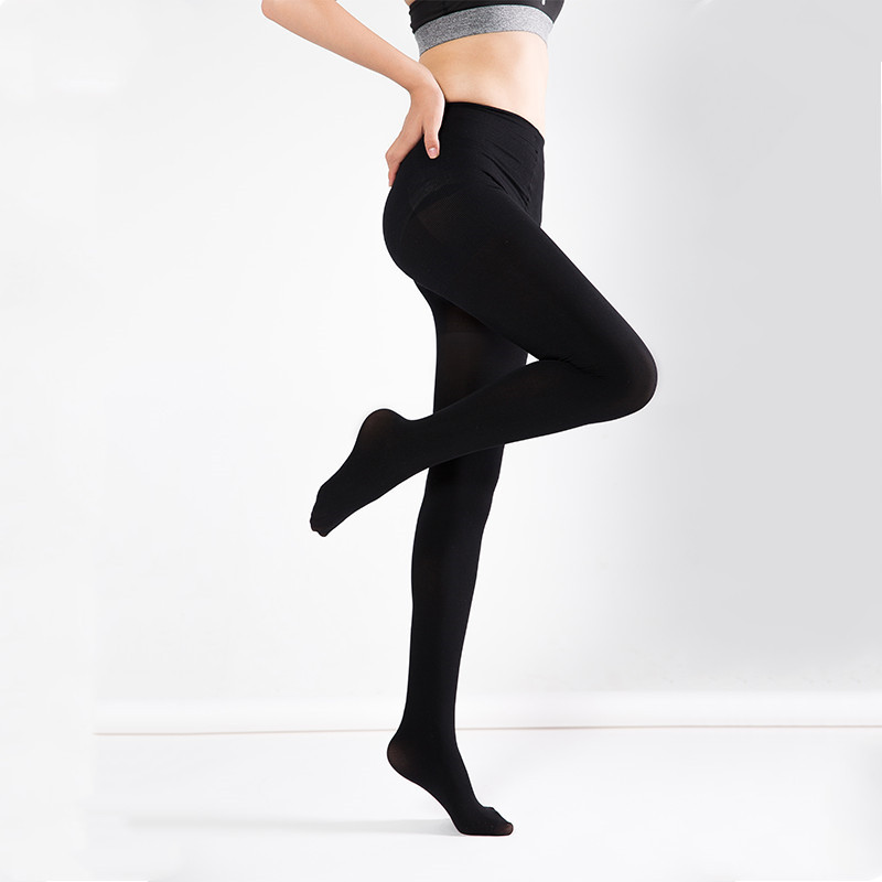纤丝鸟女士压力裤子·光腿神器·4条组（黑色+肤色-混合装）