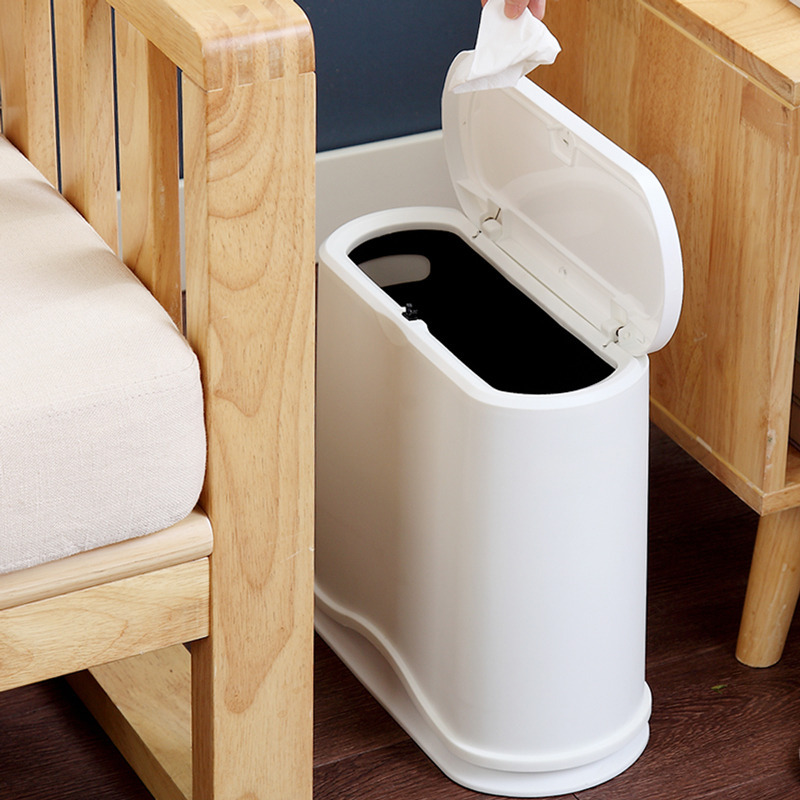 洁碧先生mrclean自动抽袋夹缝分类垃圾桶9l白色