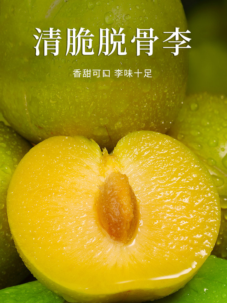 脱骨李【青脆李】净重4.5斤中果【单果20g】