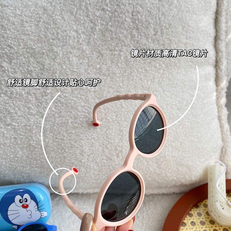 骊佳LJGOOD儿童高清太阳镜偏光墨镜中小童眼镜83009（3-10岁）·粉色
