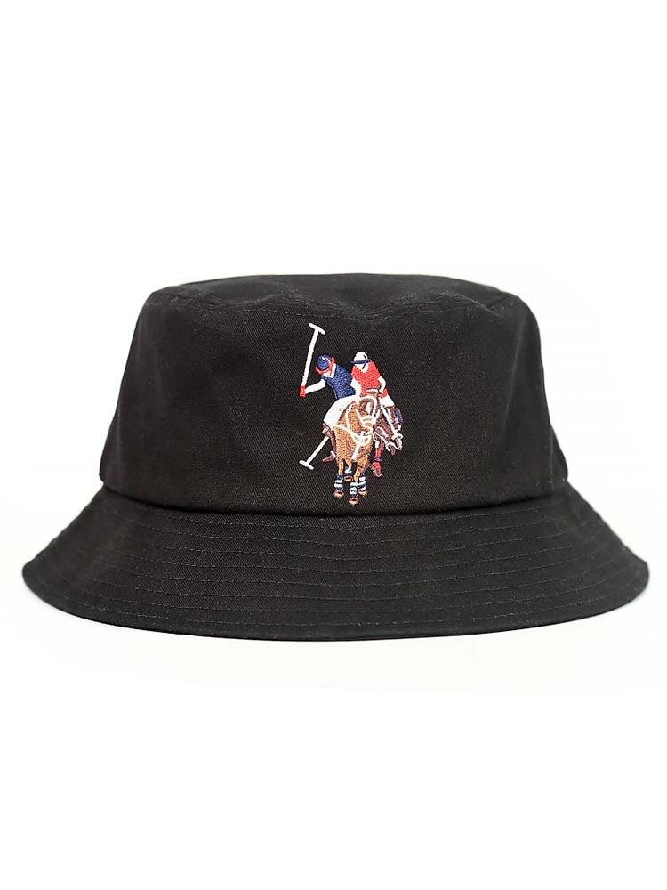 U.S.POLO ASSN.太阳帽夏季百搭遮阳渔夫帽020·黑色