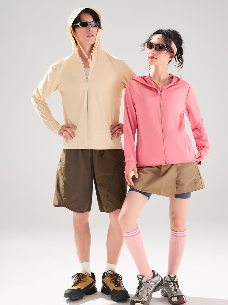 【质检防晒/原纱透气】男女款多巴胺减龄加宽大帽檐冰丝轻量防晒衣·男深灰