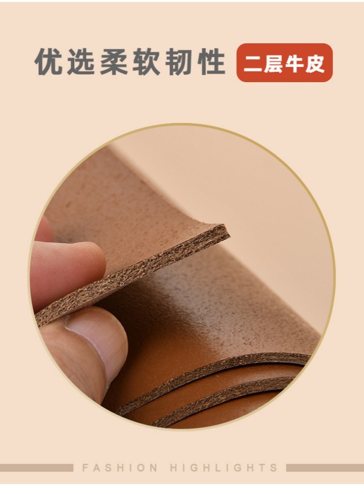 杜鹃鸟设计感不对称腰封牛皮腰带80153·焦糖色