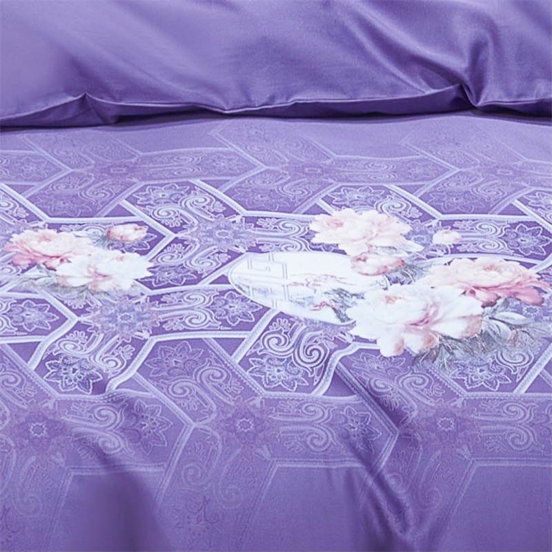 柏琳-晚森100支兰精天丝被罩·典雅紫
