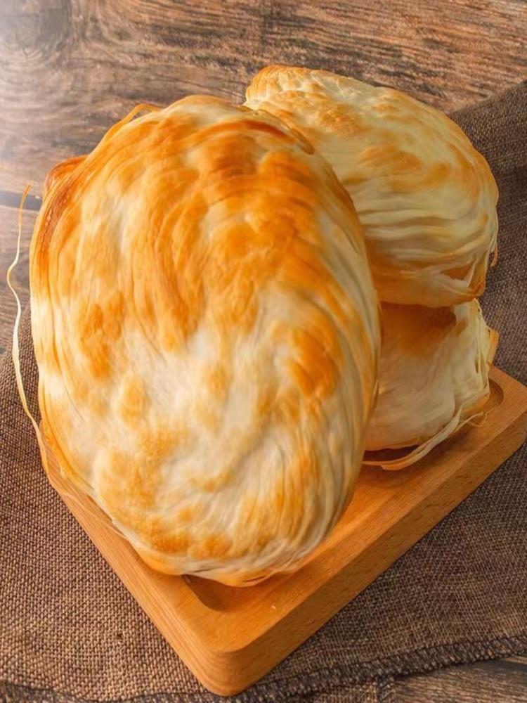 潼关肉夹馍半成品100g*20片 千层饼肉夹馍 生饼胚 早餐饼 冷冻半成品