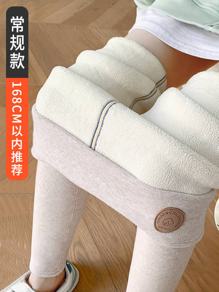 雀说 特厚婴儿绒加绒加厚打底裤女K2066·常规特厚燕麦色