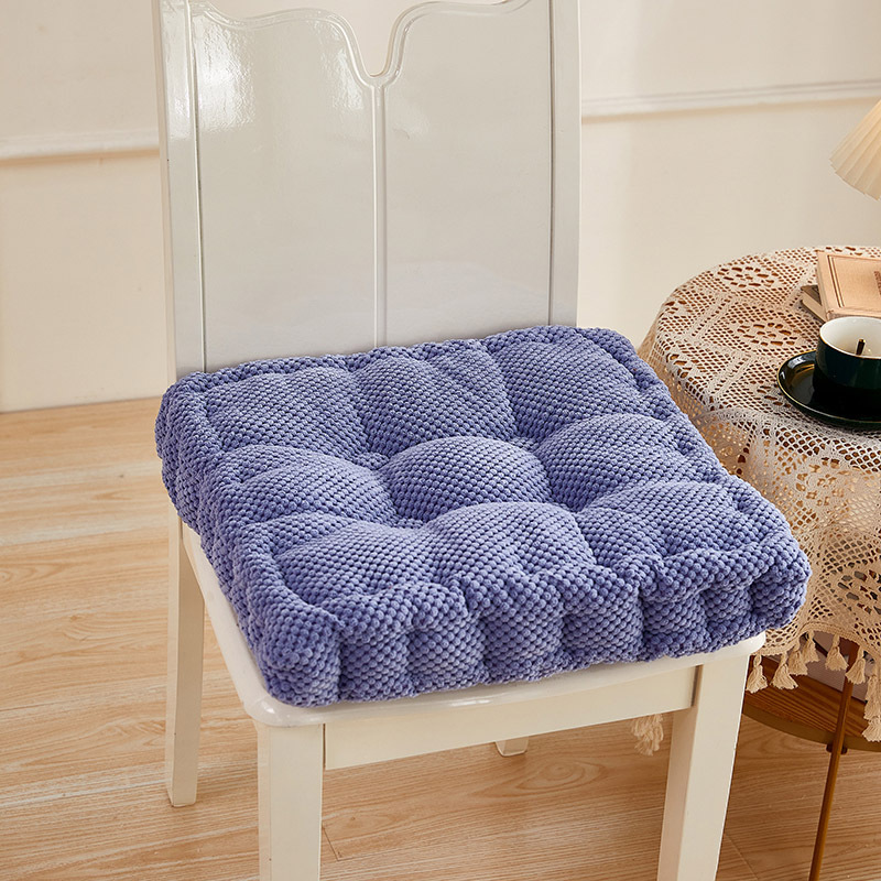 KATES HOME菠萝绒保暖坐垫1只装·紫色