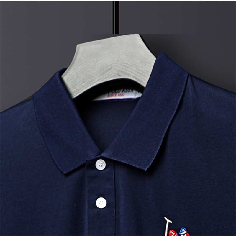 美国U.S.POLO ASSN.时尚商务休闲T恤·深蓝