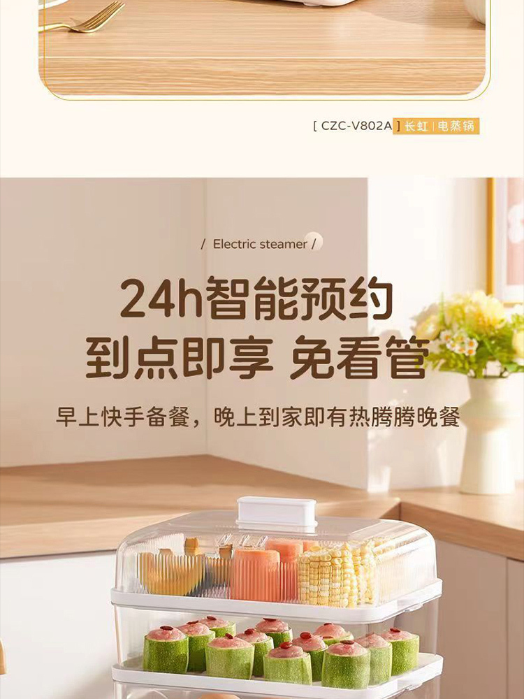 电蒸锅多功能三层电蒸笼家用汤蒸锅