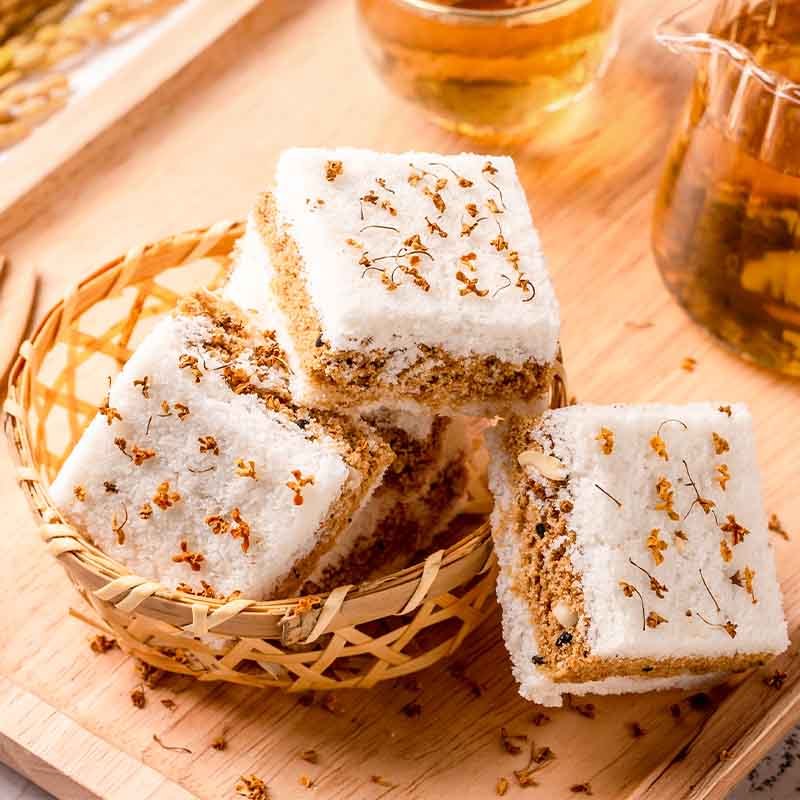 温州特产吴玉源桂花糕250g3袋红豆味红糖味原味