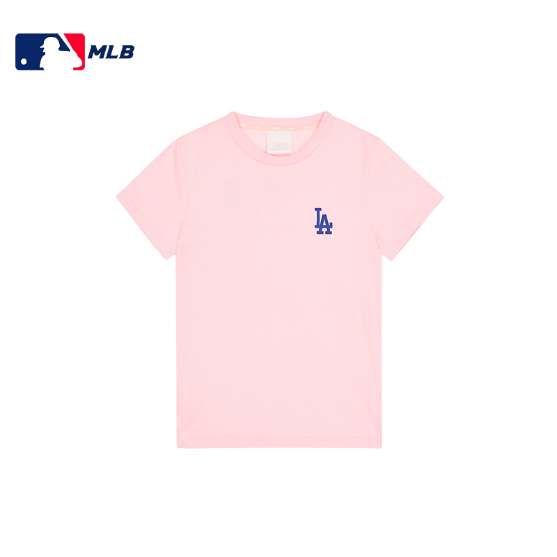 MLB 米奇系列短袖粉色蓝标T恤LA 31TSK1031-07P·粉色蓝标