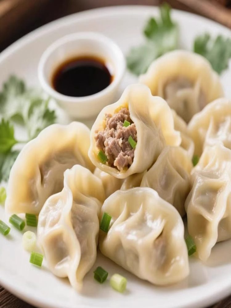 【顺丰速运】牛肉大葱水饺 300g*6袋 家庭方便 速食饺子 速冻半成品 清真