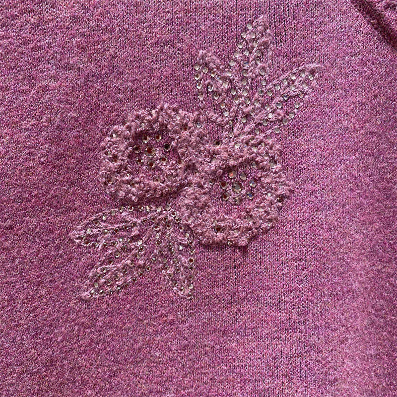 纤丝鸟超柔暖绒单件女士暖绒开衫上衣·麻紫色