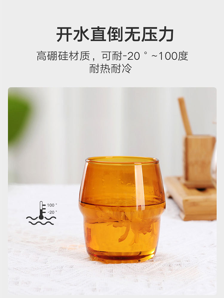 利快·中国Vono琥珀色高硼硅玻璃杯