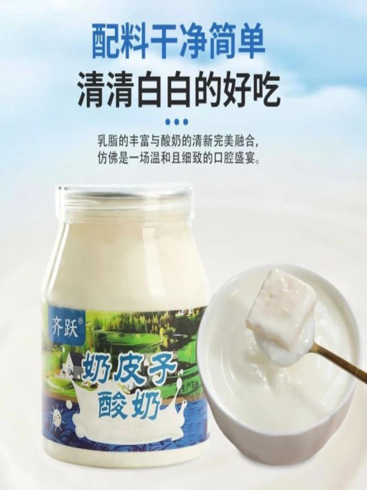 奶皮子酸奶 308g*3罐 酸奶 草原内蒙活菌 内蒙古特产 产地直发