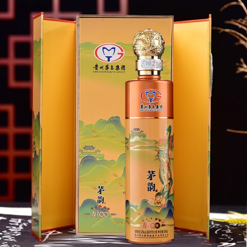 贵州茅台集团茅韵酒n100礼盒装酱香型白酒500ml2瓶