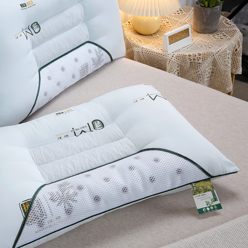 2只艾草抗 菌驱蚊枕头决明子保健枕芯枕头·浅绿
