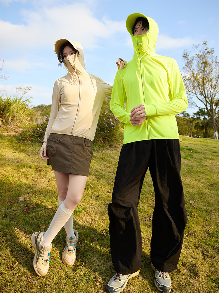 【质检防晒/原纱透气】男女款多巴胺减龄加宽大帽檐冰丝轻量防晒衣·男深灰