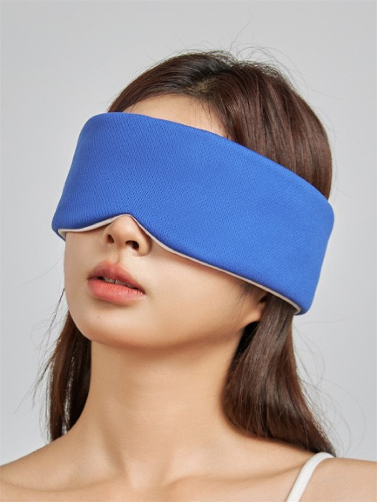 双面全包鸟眼布睡眠眼罩·深蓝色