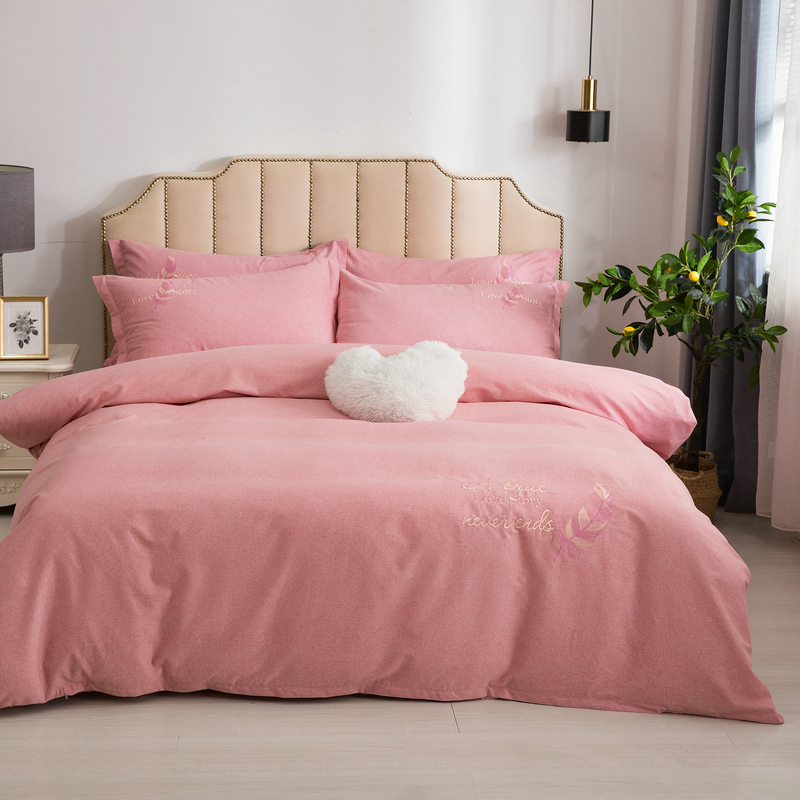 [tv商品]梦特娇家纺麦穗系列套件·粉红色