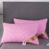 粉色单边绗缝-高枕