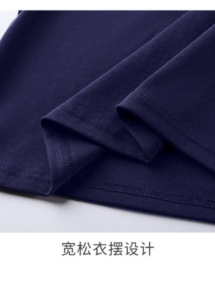【92精梳棉】轩凌子拼接V领T恤S82520183·安可拉红