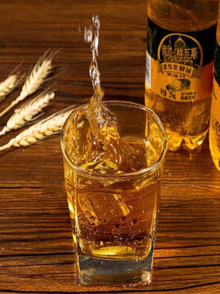 俄式格瓦斯风味汽水 330ml*15瓶 碳酸汽水饮品 整箱装