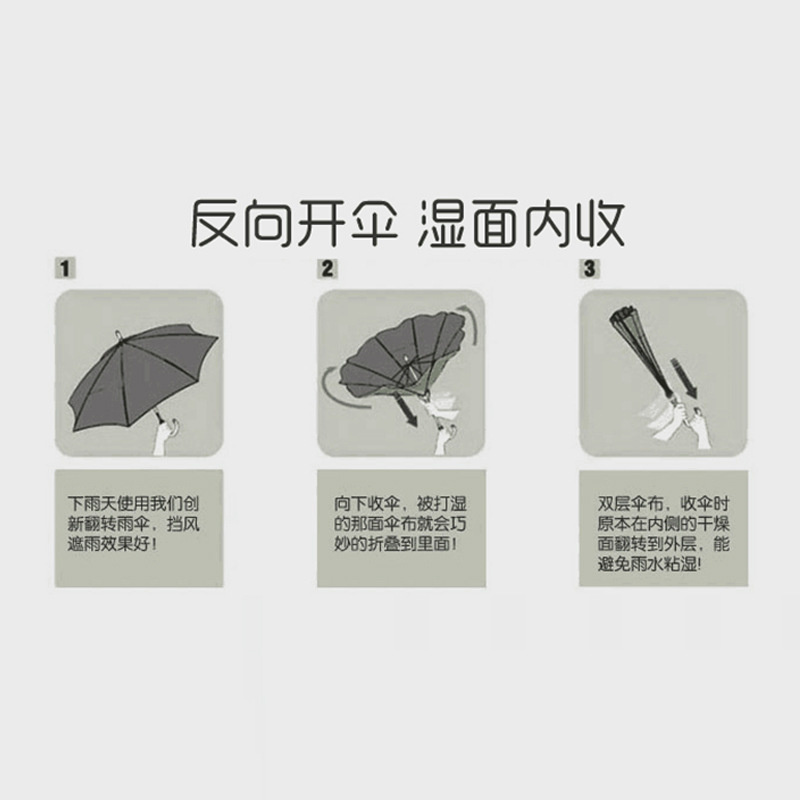 新款爆品双层反向高颜值晴雨伞·枫叶