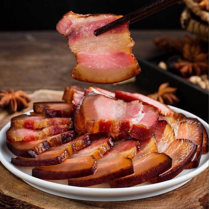 四川烟熏麻辣香肠腊肠五花肉腊肉500g2彝族纯粮食猪肉