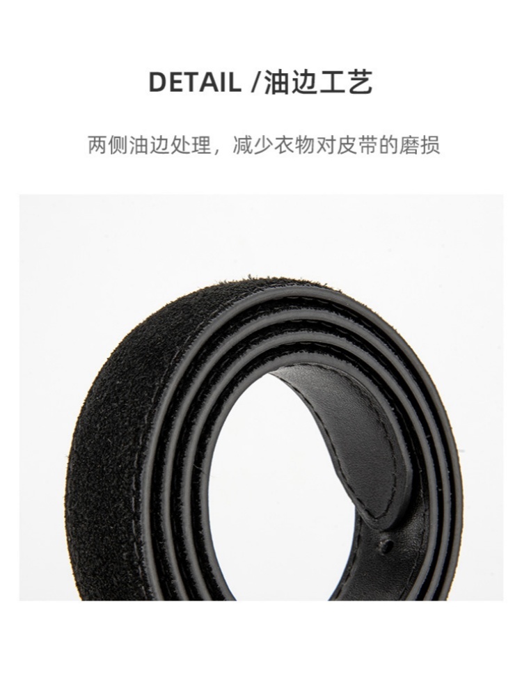 杜鹃鸟时尚水钻银色CD扣牛皮腰带28005·军绿