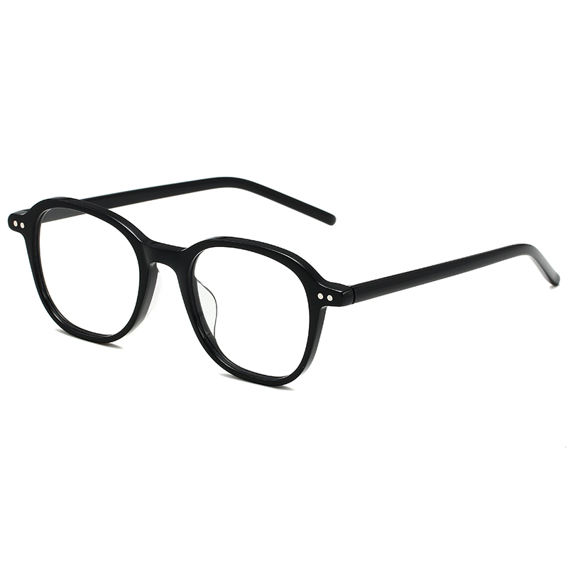 骊佳LJGOOD高端板材眼镜多边形防蓝光护目镜2649·黑色框