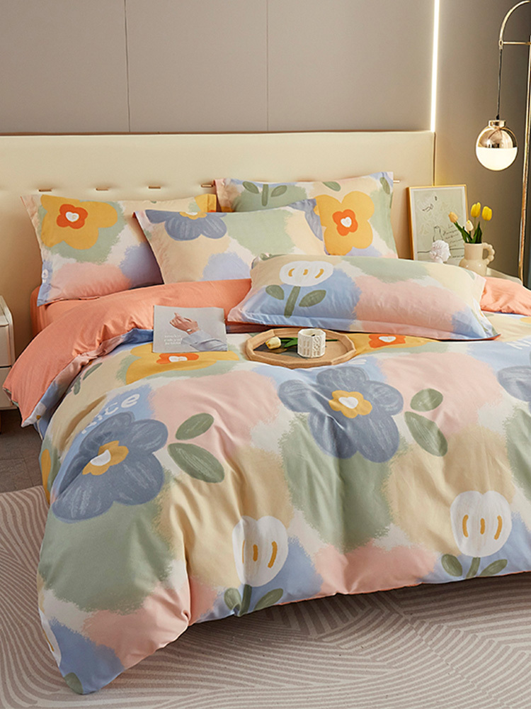 【合众精选】唐纳 亲肤棉四件套200*230CM·春暖花开TN-KT23036