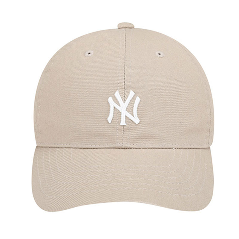 MLB男女帽子 棒球帽 正面NY/LA·卡其色白标