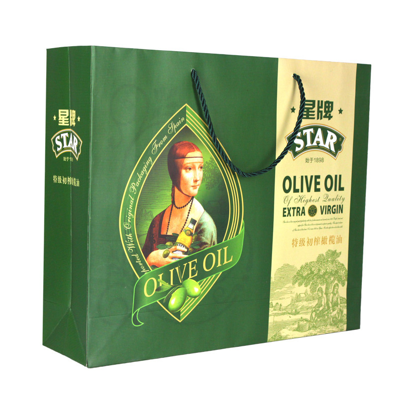 西班牙进口 星牌有机特级初榨橄榄油礼盒1L*2
