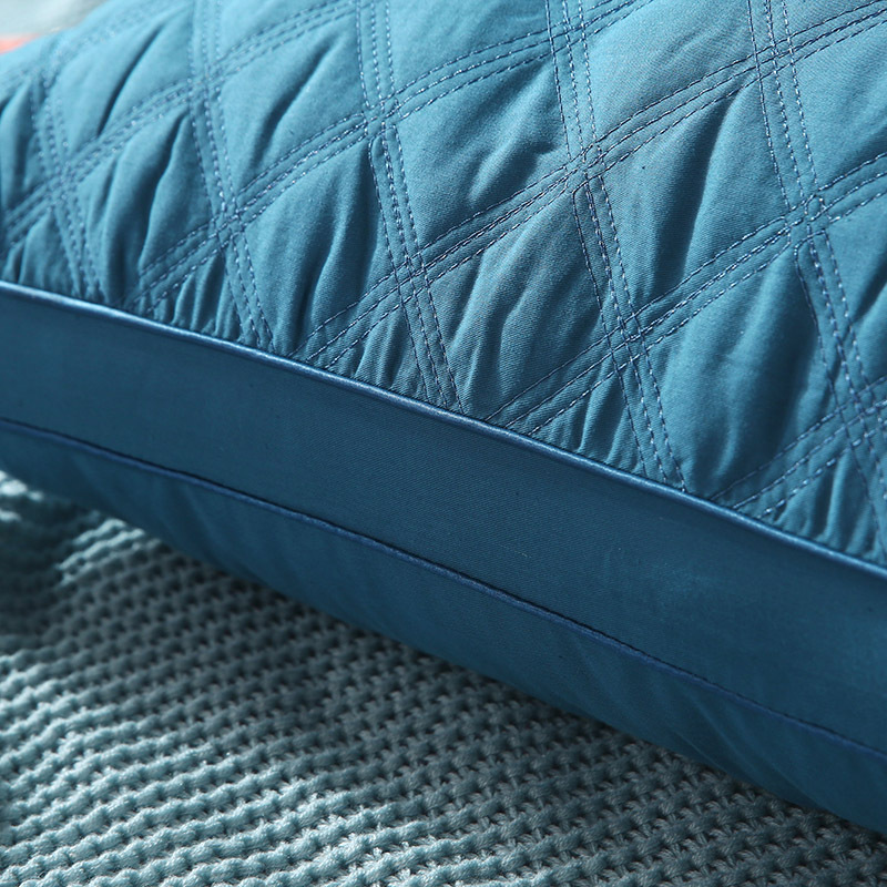 凯特之家全棉立体绗缝枕芯2只装·蓝色
