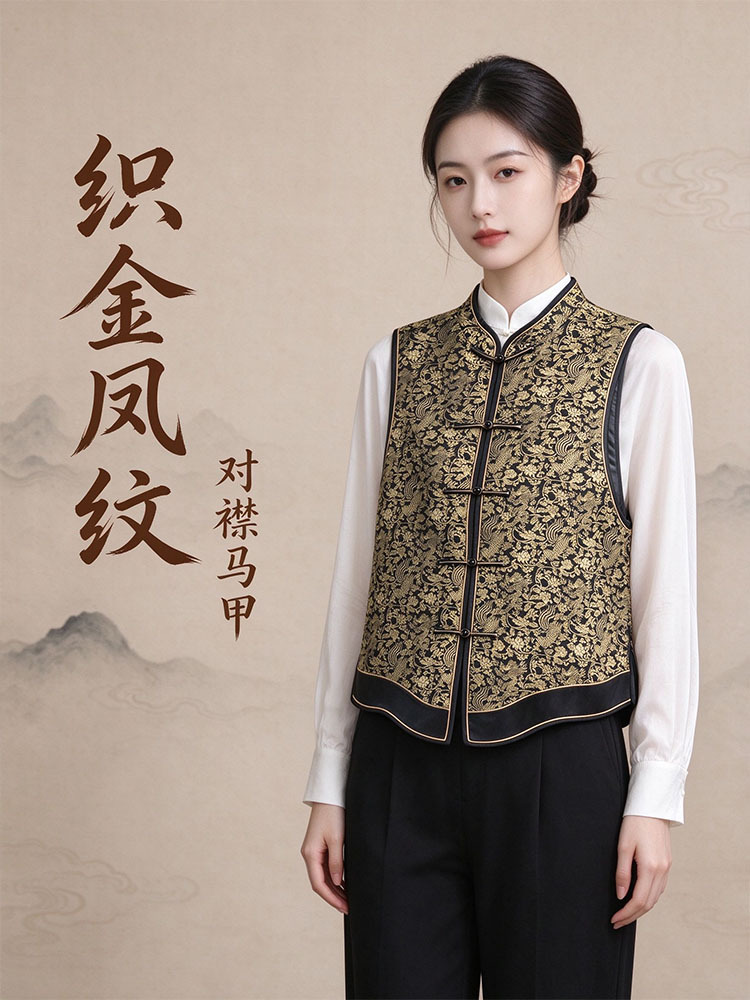 锦桑蚕丝马甲JTZF20260341·黑金