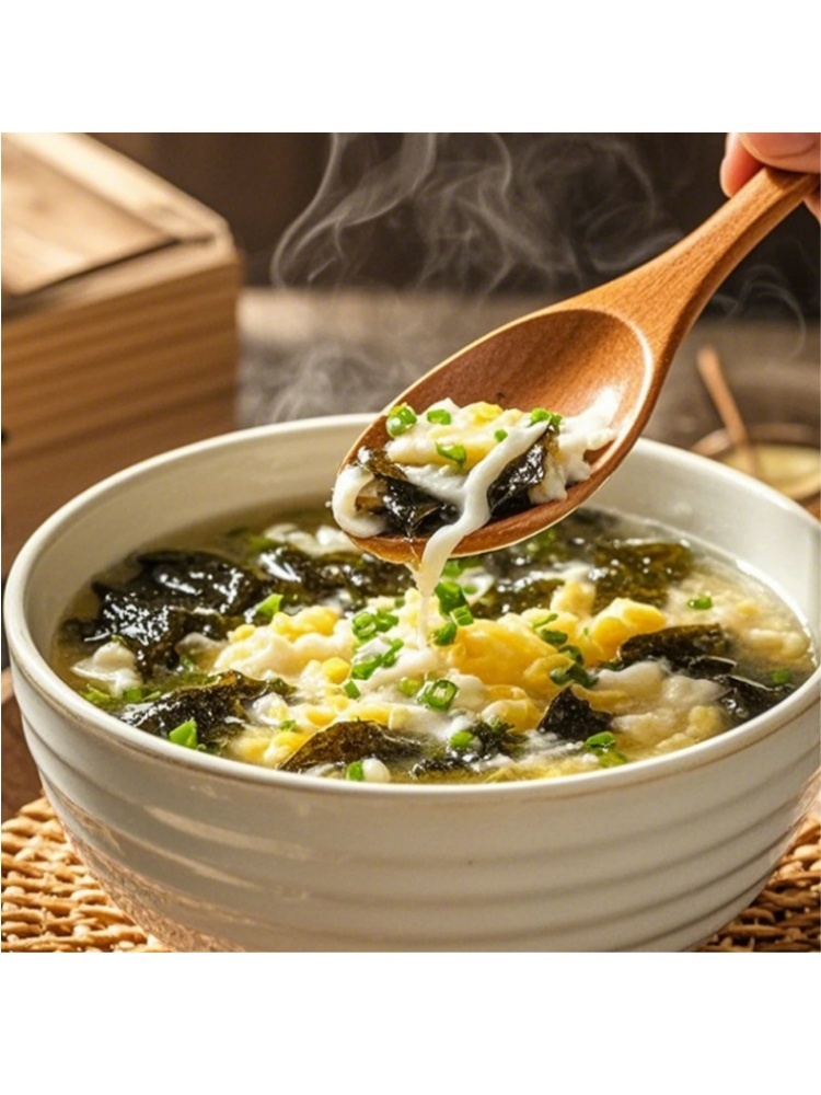 燕之坊干坛紫菜80g*3袋+淡干虾皮100g 头水长条紫菜净重无料包