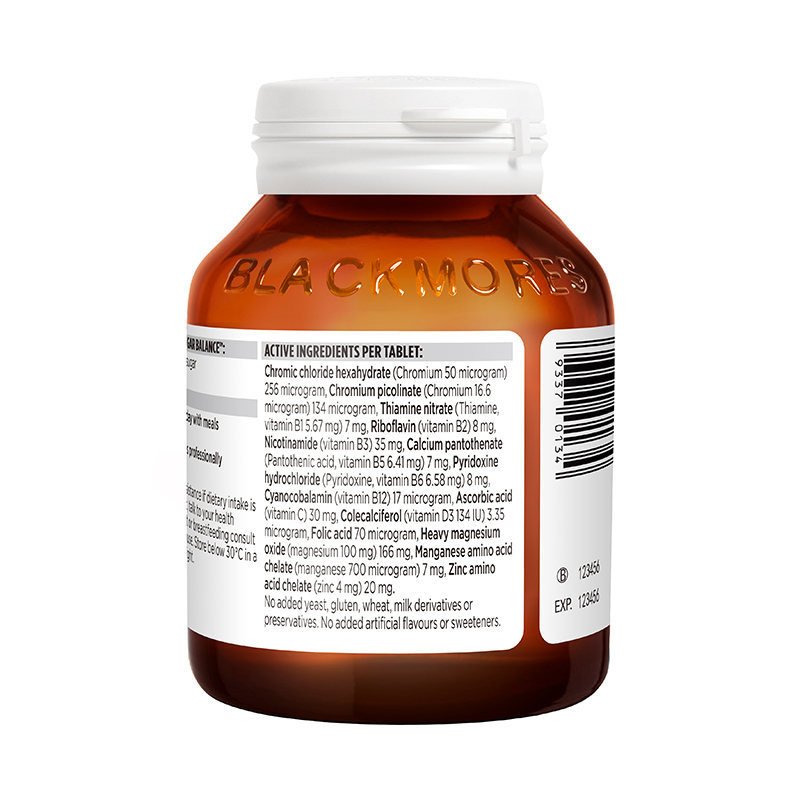 blackmores澳佳宝吡啶甲酸铬片90粒保税香港双仓发货