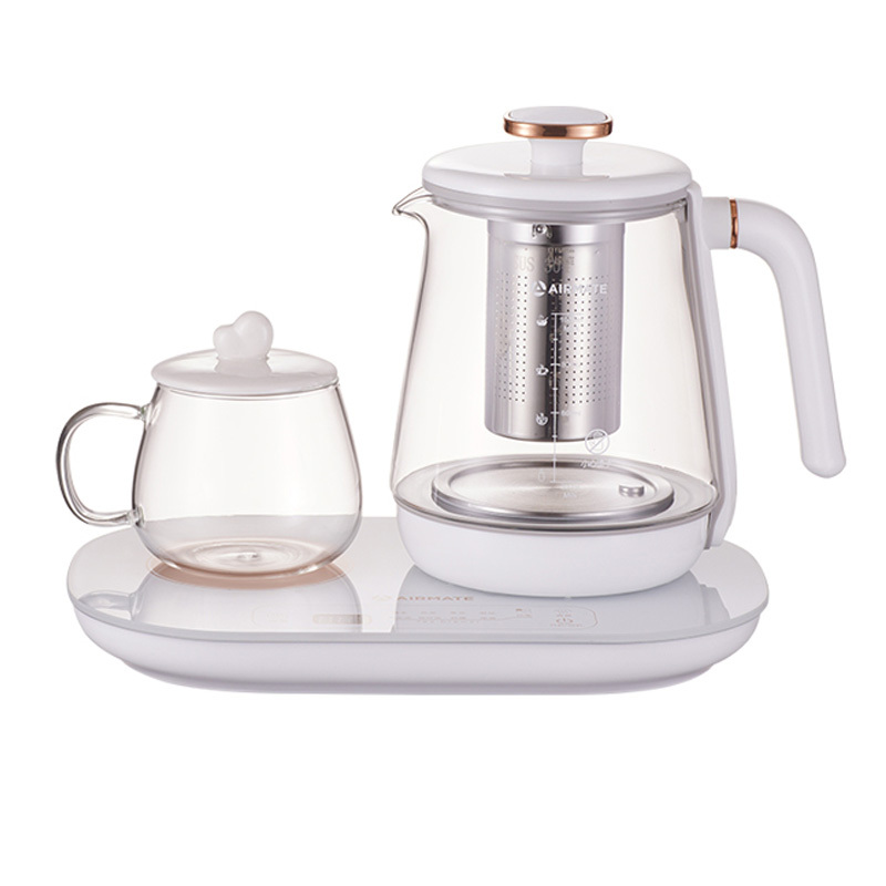 艾美特AIRMATE 简约派养生煮茶壶办公室便携电水壶套装CS0610·白色