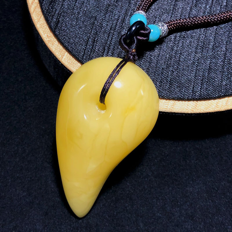 京城尚御坊精工蜜蜡勾玉小号