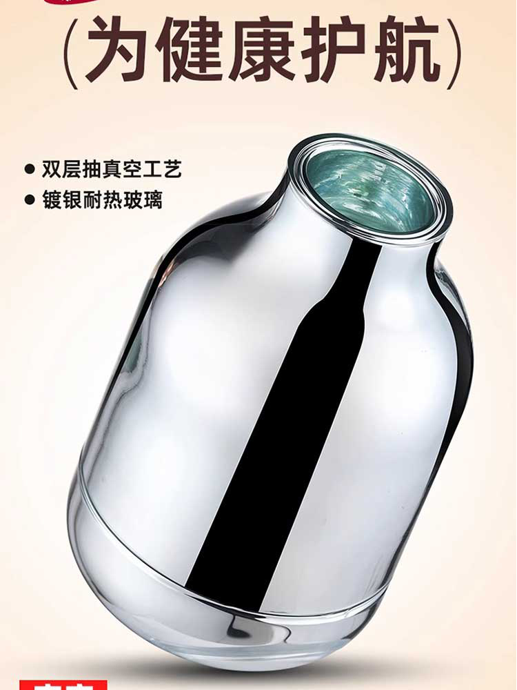 2个保温暖水瓶热水瓶便携手提办公室保温壶（1000ML+1600ML）·蓝色